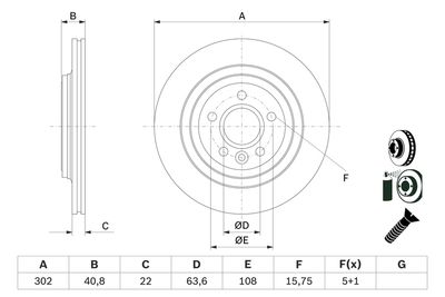 Bremžu diski BOSCH 0 986 479 E85