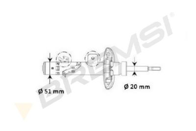 Amortizators BREMSI SA2337