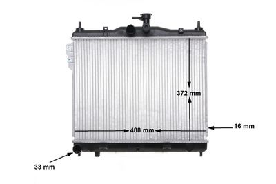 Radiators, Motora dzesēšanas sistēma MAHLE CR 1277 000S