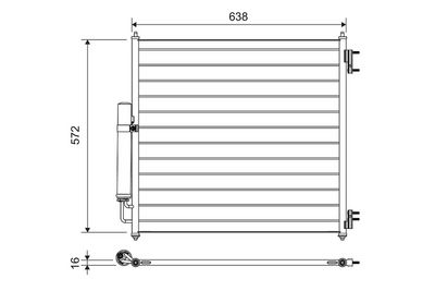 Конденсатор, кондиционер VALEO 814053