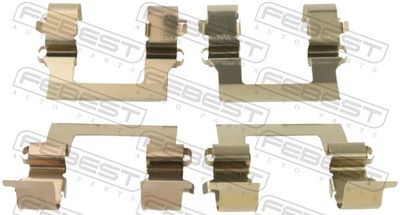 Комплектующие, колодки дискового тормоза FEBEST 0403-CSF