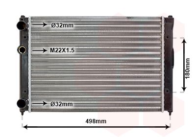 Radiators, Motora dzesēšanas sistēma VAN WEZEL 49002022