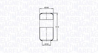 Pneimoatsperes spilvens, Pneimopiekare MAGNETI MARELLI 030607020045