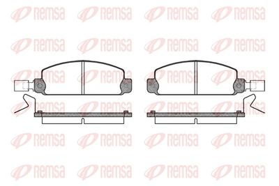 Комплект тормозных колодок, дисковый тормоз REMSA 0097.24