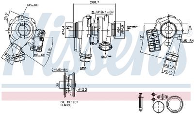 Компрессор, наддув NISSENS 93880