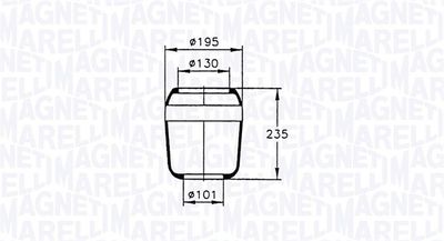 Pneimoatsperes spilvens, Pneimopiekare MAGNETI MARELLI 030607020034