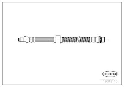 Тормозной шланг CORTECO 19019115