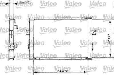 Radiators, Motora dzesēšanas sistēma VALEO 816646