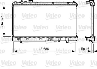 Radiators, Motora dzesēšanas sistēma VALEO 735240