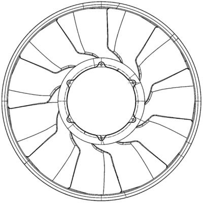 Крыльчатка вентилятора, охлаждение двигателя MAHLE CFW 81 000P