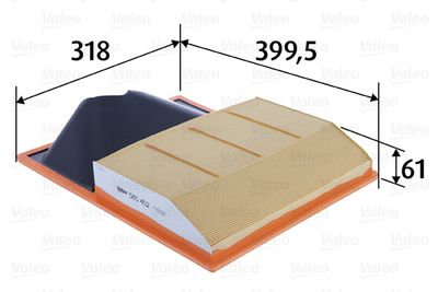 Воздушный фильтр VALEO 585452