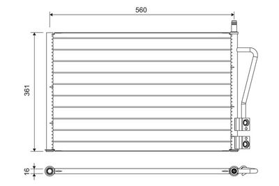 Конденсатор, кондиционер VALEO 814083