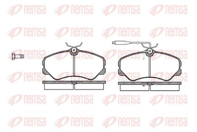 Bremžu uzliku kompl., Disku bremzes REMSA 0261.02