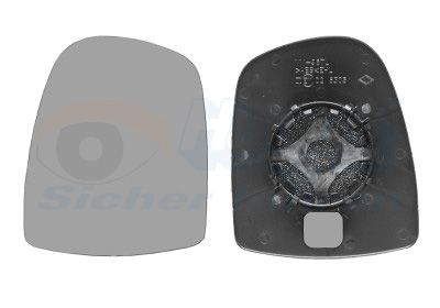 Зеркальное стекло, наружное зеркало VAN WEZEL 4394831