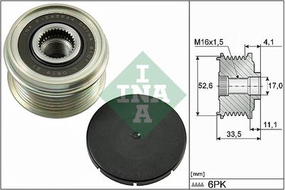Механизм свободного хода генератора Schaeffler INA 535 0025 10