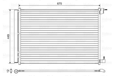 Конденсатор, кондиционер VALEO 814468