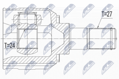Приводной вал NTY NPW-HY-558
