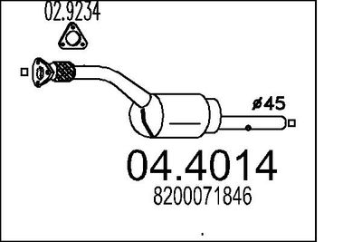 Катализатор MTS 04.4014