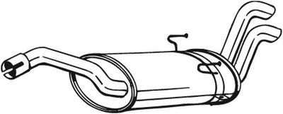 Глушитель выхлопных газов конечный BOSAL 135-063