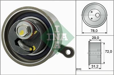 Натяжной ролик, ремень ГРМ Schaeffler INA 531 0911 10