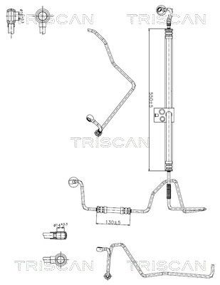 Гидравлический шланг, рулевое управление TRISCAN 8516 29049
