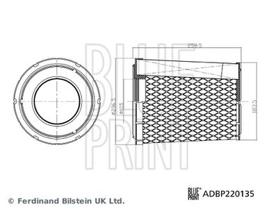 Gaisa filtrs BLUE PRINT ADBP220135
