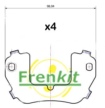 Pretčīkstēšanas plēve, Bremžu uzlikas FRENKIT 940032