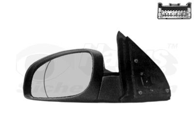Ārējais atpakaļskata spogulis VAN WEZEL 3768807