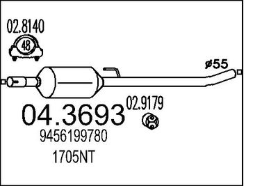 Катализатор MTS 04.3693