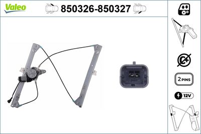 Стеклоподъемник VALEO 850326