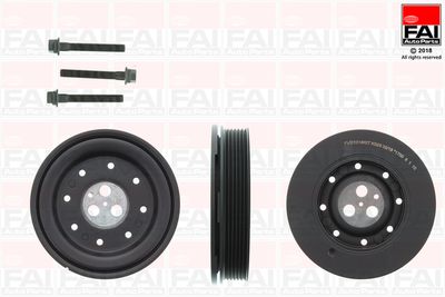 Комплект ременных шкивов, коленчатый вал FAI AutoParts FVD1018K