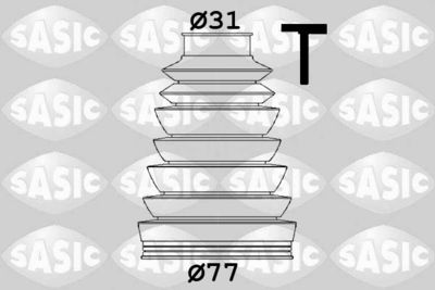 Комплект пыльника, приводной вал SASIC 1906154