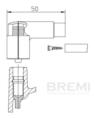 Вилка, распределитель зажигания BREMI 10221VW1