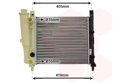 Radiators, Motora dzesēšanas sistēma VAN WEZEL 17002076
