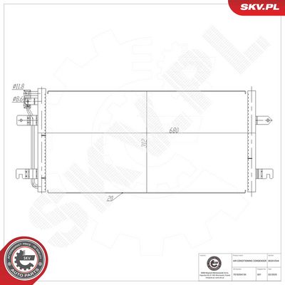 Конденсатор, кондиционер ESEN SKV 86SKV544