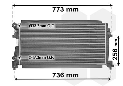 Radiators, Motora dzesēšanas sistēma VAN WEZEL 58002340