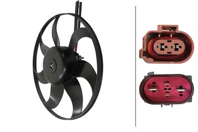 Вентилятор, охлаждение двигателя HELLA 8EW 366 420-141