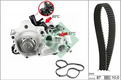 Ūdenssūknis + Zobsiksnas komplekts Schaeffler INA 530 0761 30
