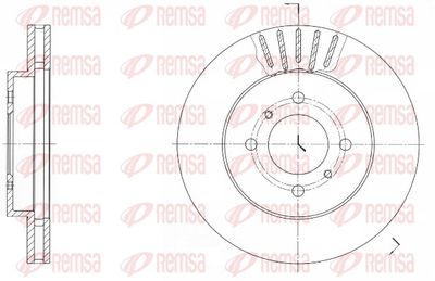 Bremžu diski REMSA 61696.10