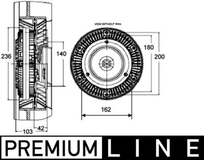 Sajūgs, Radiatora ventilators MAHLE CFC 132 000P