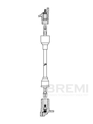 Augstsprieguma vads BREMI 384/25