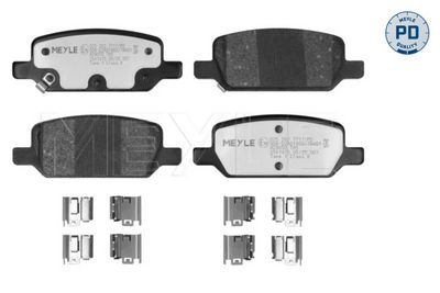 Bremžu uzliku kompl., Disku bremzes MEYLE 025 262 7717/PD