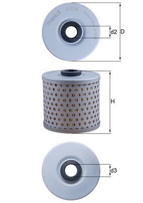 Топливный фильтр KNECHT KX 34