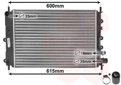 Radiators, Motora dzesēšanas sistēma VAN WEZEL 18002151
