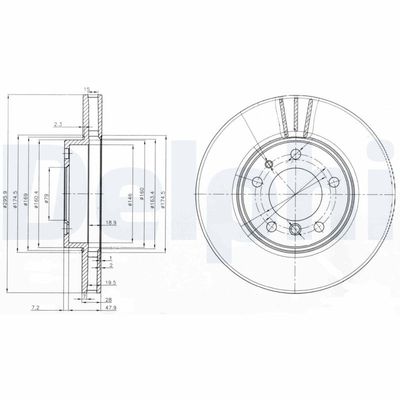 Bremžu diski DELPHI BG3037