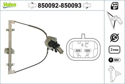 Стеклоподъемник VALEO 850092