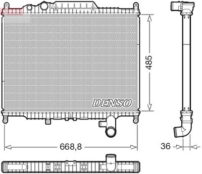 Radiators, Motora dzesēšanas sistēma DENSO DRM14003