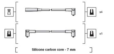 Augstsprieguma vadu komplekts MAGNETI MARELLI 941318111233
