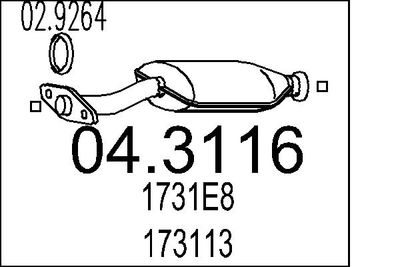 Katalizators MTS 04.3116