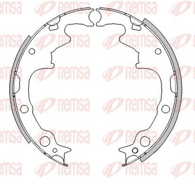 Тормозные колодки REMSA 4511.01
